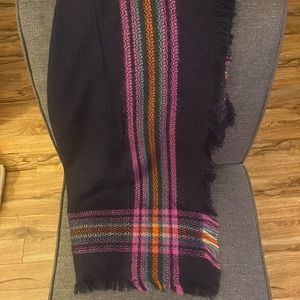 Navy/Purple Blanket Scarf
